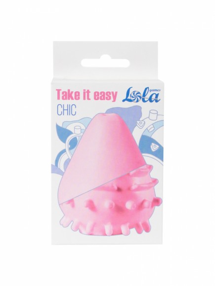 Нереалистичный мастурбатор-мини из эластичного материала Lola Toys «Take it Easy Chic Pink», 9022-03 Lola