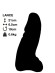 Фаллоимитатор для фистинга Lance • Regular Cock, черный, из винила, 21 см + анальная гель-смазка #SexNow Classic 50 мл