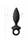Анальная пробка Erotist Anal Plug Strob, силикон, черная, размер S/M