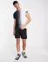 Футболка мужская Hollister sport central & sleeve logo ombre t-shirt in black, черно-белая
