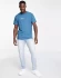 Футболка мужская Abercrombie & Fitch cross chest logo t-shirt in mid blue, светло-синий, размер M (48)