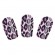 Накладные ногти, набор лаковых полосок для ногтей Erotic Fantasy Nail Foil Фиолетовый Леопард
