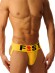Эротические трусы для мужчин Fist Logo Jock • Yellow, желтые джоки для секса