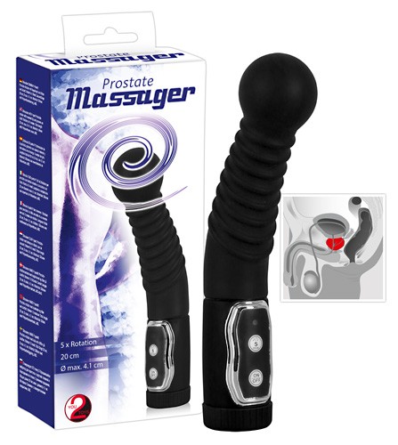Вибромассажер простаты с ротацией Prostate Twister, 20 см.